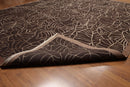 8'x10' Hand Knotted 200 KPSI extra dense pile Tibetan Wool & Silk area rug Brown