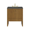 James Martin Hudson 30" Single Bathroom Vanity, Honey Oak