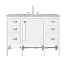 James Martin Addison 48" Single Bathroom Vanity, Glossy White