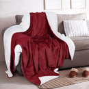 Velvet Plush Sherpa Bed Blanket - Sherpa Fleece Collection by Great Bay Home