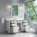 James Martin Bristol 60" Single Bathroom Vanity, Bright White