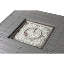 Aluminum 42-in Square Propane Fire Table with Beads, Covers and Lid