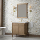 James Martin Kinnsden 30" Mirror, Weathered Oak