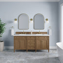 James Martin Brittany 72" Double Bathroom Vanity, Pecan