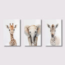 GobekUsa Jungle Animal Nursery Wall Art Set