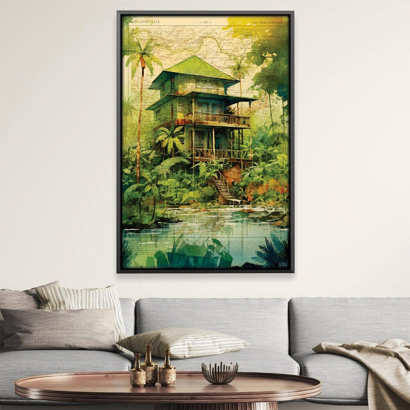 Jungle House Canvas