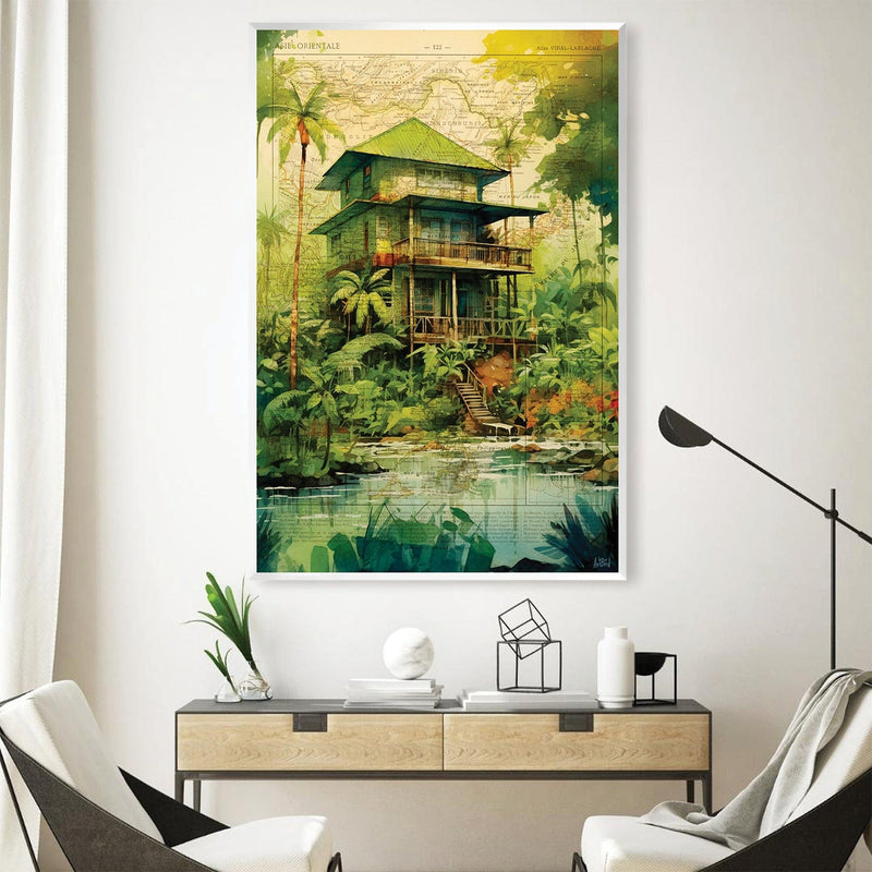 Jungle House Canvas