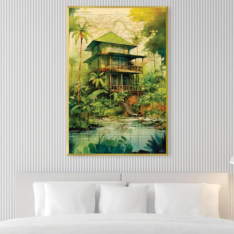 Jungle House Canvas