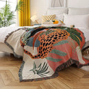 GobekUsa Leopard Print Throw Blanket