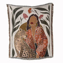 GobekUsa Leopard Print Throw Blanket