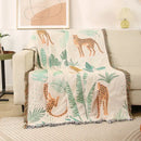 GobekUsa Leopard Print Throw Blanket