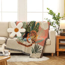GobekUsa Leopard Print Throw Blanket