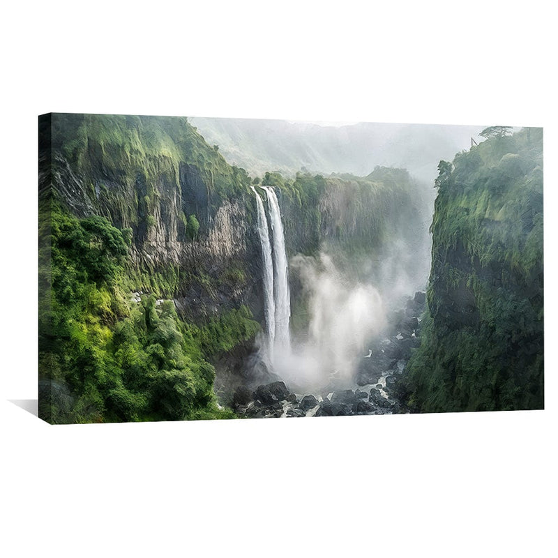 Jungle Waterfalls Canvas