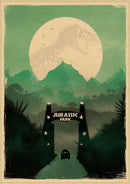 GobekUsa Jurassic Park Dinosaur Canvas Wall Art