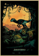 GobekUsa Jurassic Park Dinosaur Canvas Wall Art