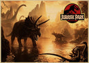 GobekUsa Jurassic Park Dinosaur Canvas Wall Art