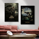 GobekUsa Jurassic Park Dinosaur Canvas Wall Art