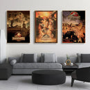 GobekUsa Jurassic Park Dinosaur Canvas Wall Art