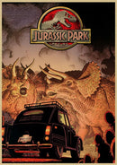 GobekUsa Jurassic Park Dinosaur Canvas Wall Art