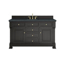James Martin Brookfield 60" Single Bathroom Vanity, Black Onyx