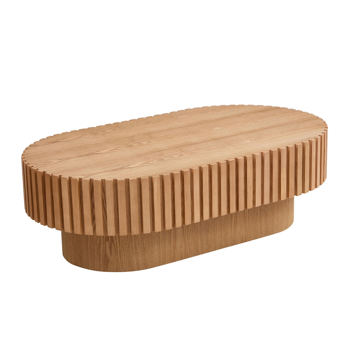 43.7 Inch Modern Handcrafted Drum Coffee Table, photo 2 of 10