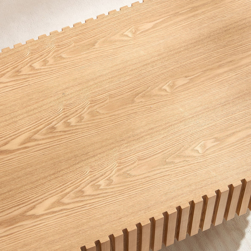 43.7 Inch Modern Handcrafted Drum Coffee Table, photo 6 of 10