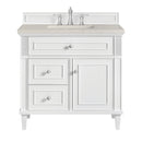 James Martin Lorelai 36" Single Bathroom Vanity, Bright White