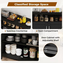 Kitchen Buffet Server Sideboard Storage Cabinet with 2 Doors and Shelf by LJGDeals