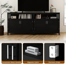 Kitchen Buffet Server Sideboard Storage Cabinet with 2 Doors and Shelf by DirectDeals