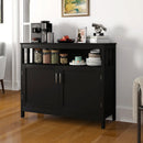 Kitchen Buffet Server Sideboard Storage Cabinet with 2 Doors and Shelf by LJGDeals