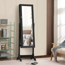 Lockable Mirrored Jewelry Cabinet Armoire Storage Organizer Box by LJGDeals