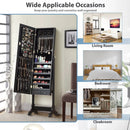 Lockable Mirrored Jewelry Cabinet Armoire Storage Organizer Box by LJGDeals