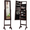 Mirrored Jewelry Cabinet Armoire Organizer w/ LED lights by LJGDeals