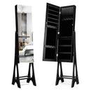 LED Jewelry Cabinet Armoire Organizer with Bevel Edge Mirror by LJGDeals