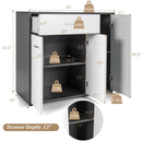 Buffet Sideboard Storage Cabinet with Spacious Table Top by LJGDeals