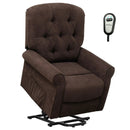 Recliner Chair Sofa for Elderly with Side Pocket and Remote Control by DirectDeals