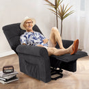 Recliner Chair Sofa for Elderly with Side Pocket and Remote Control by LJGDeals