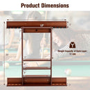 Wall-mounted Billiards Pool Cue Rack Only by LJGDeals
