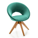 Swivel Accent Chair with Oversized Upholstered Seat for Home Office by LJGDeals