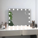 Vanity Mirror with 18 Dimmable LED Bulbs and 3 Color Lighting Modes-White by LJGDeals