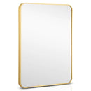 Metal Framed Bathroom Mirror with Rounded Corners by DirectDeals
