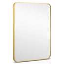 Metal Framed Bathroom Mirror with Rounded Corners by LJGDeals