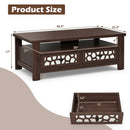 3-tier Coffee Table with 2 Drawers and 5 Support Legs by LJGDeals