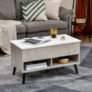 31.5 Inch Lift-Top Coffee Table with Hidden Storage and 2 Open Shelves by LJGDeals