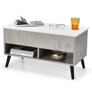 31.5 Inch Lift-Top Coffee Table with Hidden Storage and 2 Open Shelves by LJGDeals