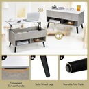 31.5 Inch Lift-Top Coffee Table with Hidden Storage and 2 Open Shelves by LJGDeals