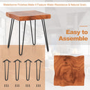 Square Reclaimed Recycled Indonesia Teak Wood End Table