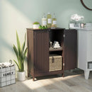 Bathroom Floor Storage Double Door Cupboard Cabinet by LJGDeals