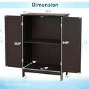 Bathroom Floor Storage Double Door Cupboard Cabinet by LJGDeals