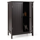 Bathroom Floor Storage Double Door Cupboard Cabinet by LJGDeals